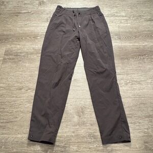 REI Co-Op Pants Mens Small Gray Lightweight Drawstring Quick Dry Nylon 26x28